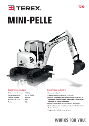 मिनी एक्सकेवेटर Terex TC 50