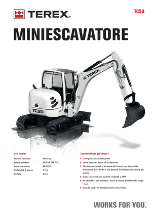 मिनी एक्सकेवेटर Terex TC 50