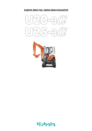 मिनी एक्सकेवेटर Kubota U25-3α GL