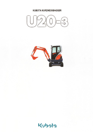 मिनी एक्सकेवेटर Kubota U20-3α GL