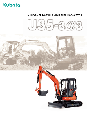 मिनी एक्सकेवेटर Kubota U35-3α2