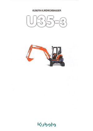 मिनी एक्सकेवेटर Kubota U35-3 G