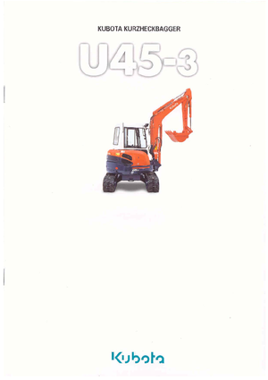 मिनी एक्सकेवेटर Kubota U45-3α G