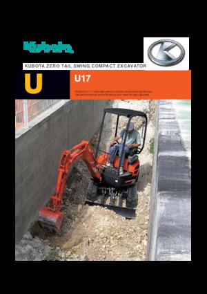 मिनी एक्सकेवेटर Kubota U17