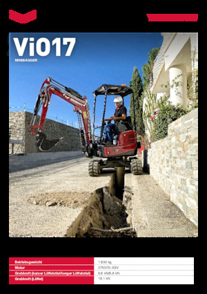 मिनी एक्सकेवेटर Yanmar VIO 17