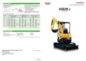 मिनी एक्सकेवेटर Yanmar VIO 20