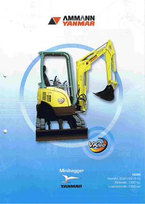 मिनी एक्सकेवेटर Yanmar VIO 20