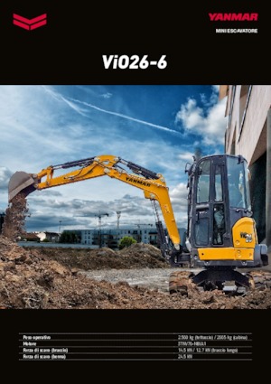 मिनी एक्सकेवेटर Yanmar VIO 26-6 PR