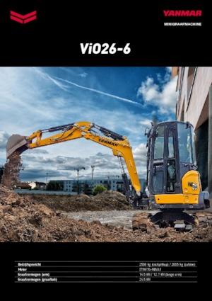 मिनी एक्सकेवेटर Yanmar VIO 26-6 PR