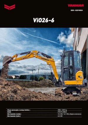 मिनी एक्सकेवेटर Yanmar VIO 26-6 PR
