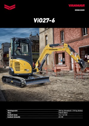 मिनी एक्सकेवेटर Yanmar VIO 27-6 PR