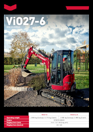 मिनी एक्सकेवेटर Yanmar ViO27-6 