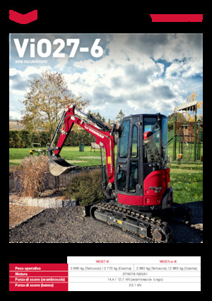 मिनी एक्सकेवेटर Yanmar ViO27-6 