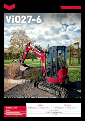 मिनी एक्सकेवेटर Yanmar ViO27-6 