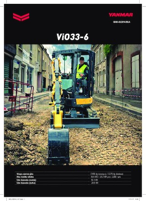 मिनी एक्सकेवेटर Yanmar VIO 33-6 PR