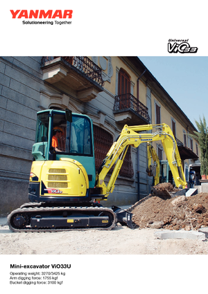 मिनी एक्सकेवेटर Yanmar VIO 33 U