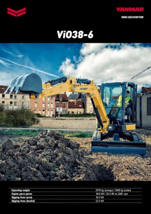मिनी एक्सकेवेटर Yanmar VIO 38-6 PR