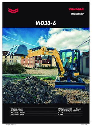 मिनी एक्सकेवेटर Yanmar VIO 38-6 PR