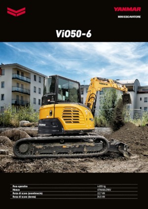 मिनी एक्सकेवेटर Yanmar VIO50-6 BCR 