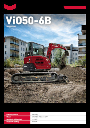 मिनी एक्सकेवेटर Yanmar ViO50-6B