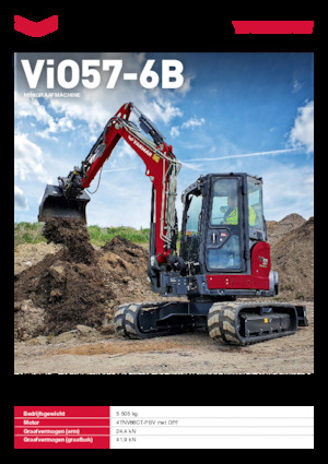 मिनी एक्सकेवेटर Yanmar ViO57-6B 