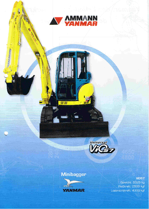 मिनी एक्सकेवेटर Yanmar VIO 57 U