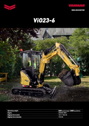 मिनी एक्सकेवेटर Yanmar ViO23-6