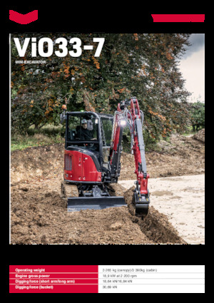 मिनी एक्सकेवेटर Yanmar ViO33-7