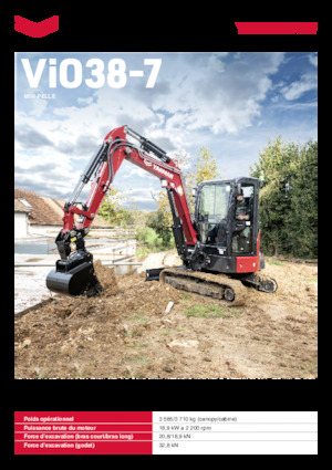 मिनी एक्सकेवेटर Yanmar ViO38-7