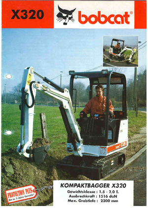 मिनी एक्सकेवेटर Bobcat X 320