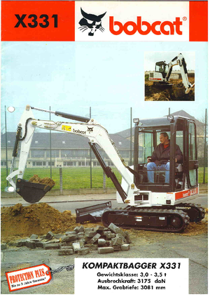 मिनी एक्सकेवेटर Bobcat X 331