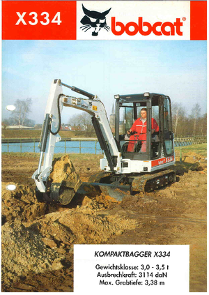 मिनी एक्सकेवेटर Bobcat X 334