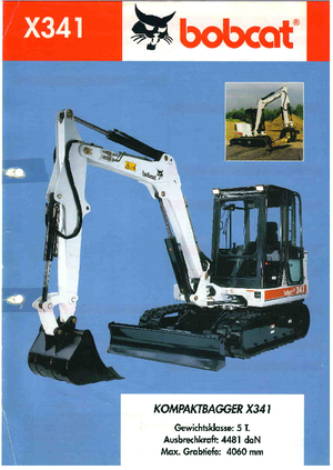 मिनी एक्सकेवेटर Bobcat X 341