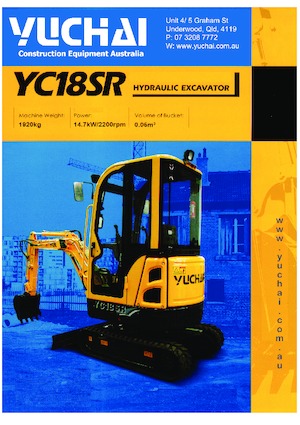 मिनी एक्सकेवेटर Yuchai YC18SR 