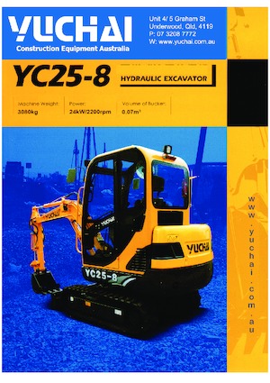 मिनी एक्सकेवेटर Yuchai YC25-8 