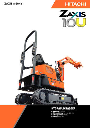 मिनी एक्सकेवेटर Hitachi ZX10U-2