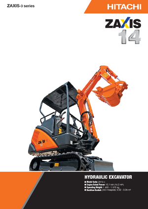 मिनी एक्सकेवेटर Hitachi ZX 14-3