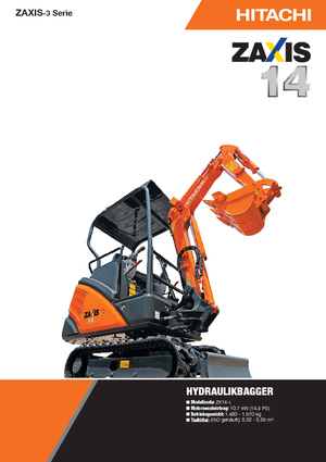 मिनी एक्सकेवेटर Hitachi ZX 14-3