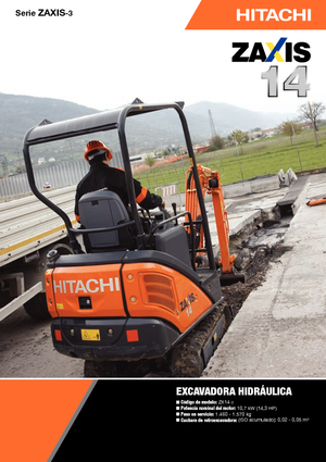 मिनी एक्सकेवेटर Hitachi ZX 14-3