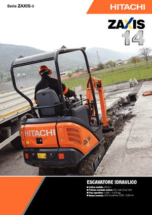 मिनी एक्सकेवेटर Hitachi ZX 14-3