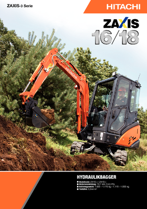 मिनी एक्सकेवेटर Hitachi ZX 18-3