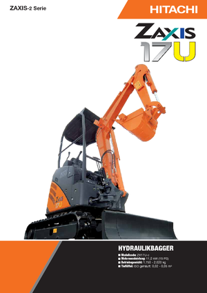 मिनी एक्सकेवेटर Hitachi ZX 17 U-2