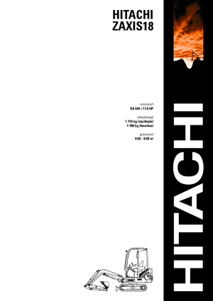 मिनी एक्सकेवेटर Hitachi ZX 18