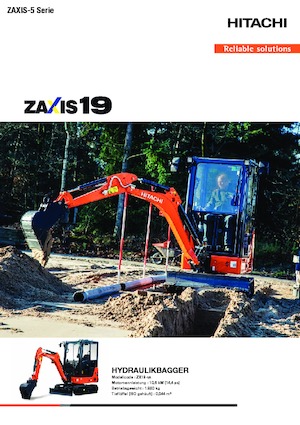 मिनी एक्सकेवेटर Hitachi ZX19-5A