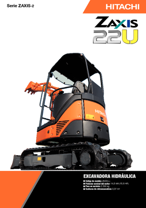 मिनी एक्सकेवेटर Hitachi ZX 22 U-2