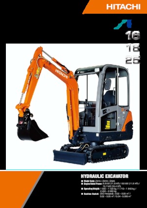 मिनी एक्सकेवेटर Hitachi ZX 25