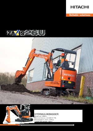 मिनी एक्सकेवेटर Hitachi ZX26U-5