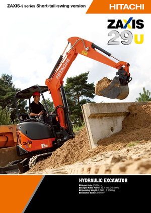 मिनी एक्सकेवेटर Hitachi ZX 29 U 3