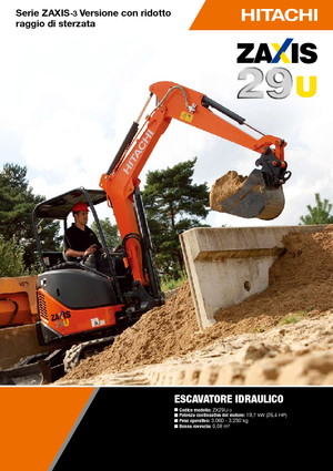 मिनी एक्सकेवेटर Hitachi ZX 29 U 3
