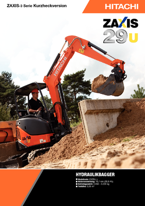 मिनी एक्सकेवेटर Hitachi ZX 29 U 3